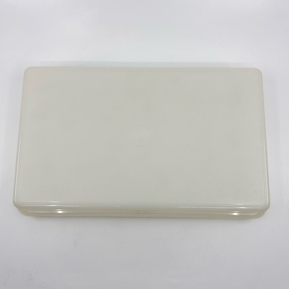 Tupperware Cheese & Cracker Container Rectangular Clear Set Kitchenware Storage - Picture 11 of 12